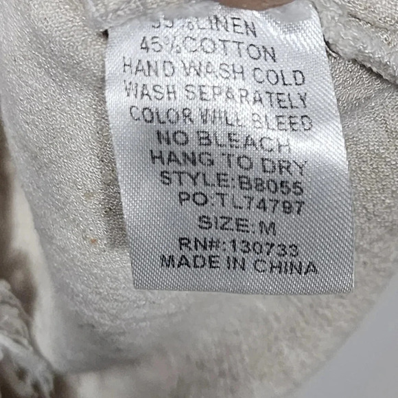 Umgee Linen-Blend Boho Romper - Size Medium - Picture 6 of 7